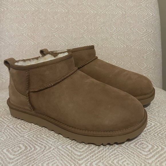 UGG classic ultra mini boot in chestnut - Picture 3 of 8
